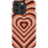 Autumn Heart Pattern iPhone 15 Pro Impact Case